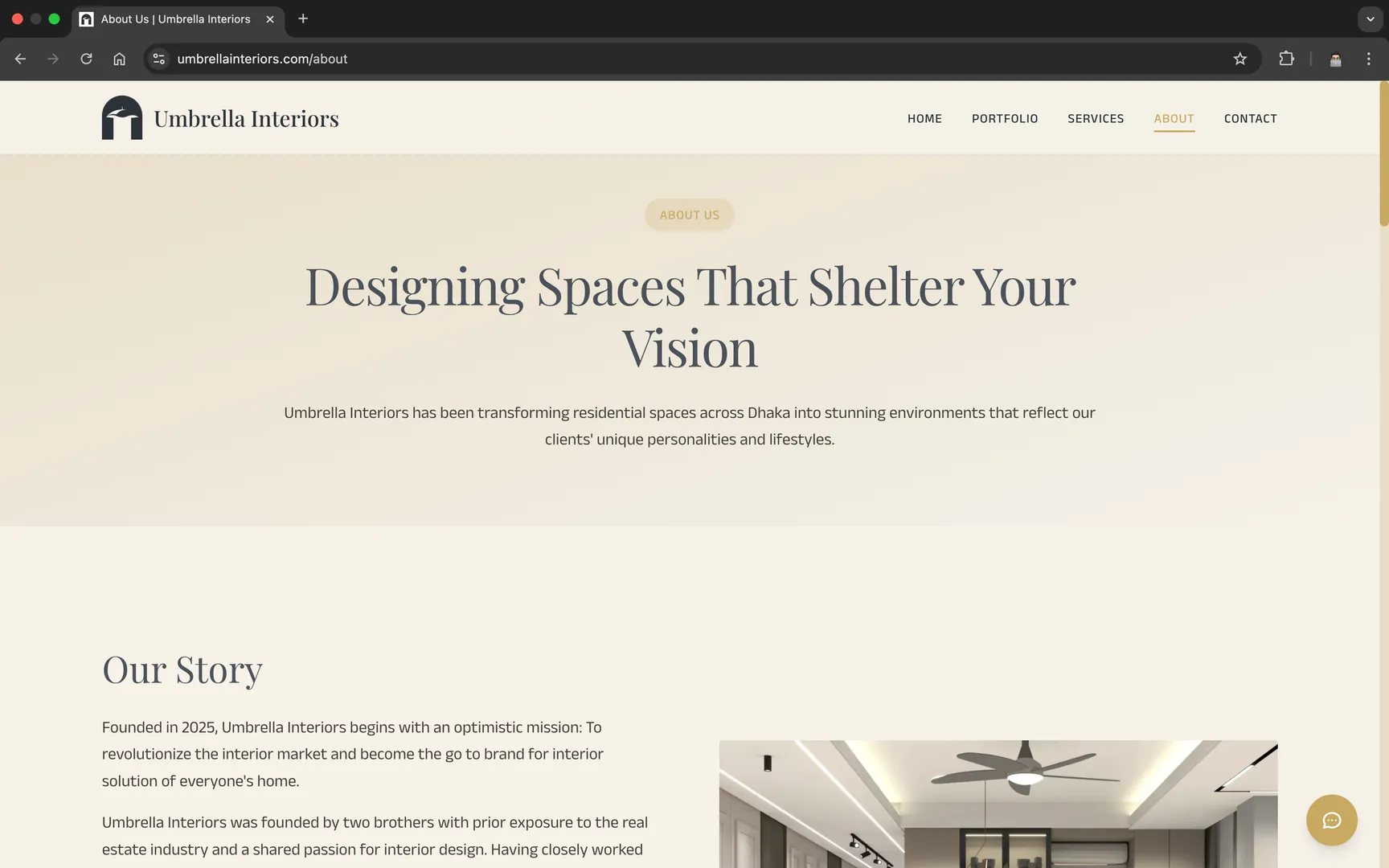 Umbrella Interiors About Page